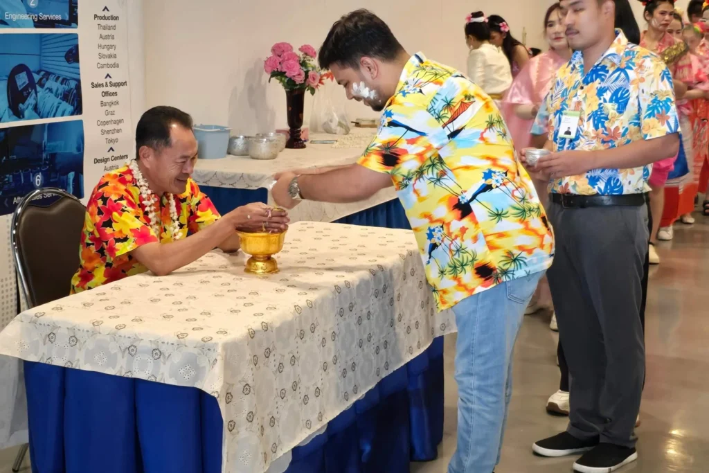 Traditional Songkran ceremony